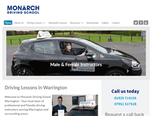 Tablet Screenshot of driving-school-warrington.co.uk
